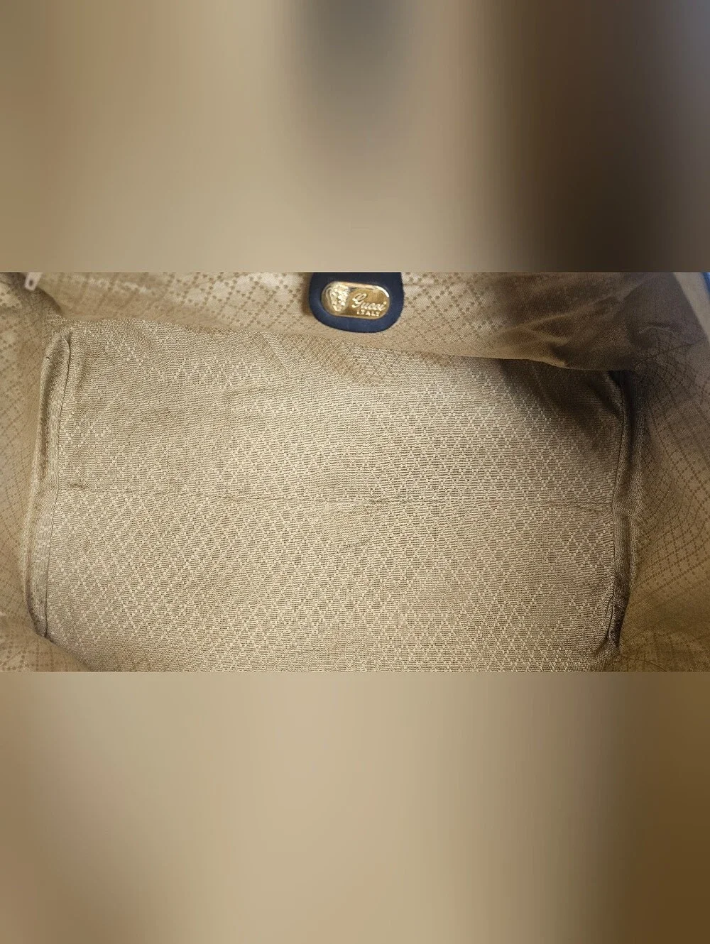 Authentic Vintage Micro GG Monogram Weekender Large Leather Travel Duffel Bag